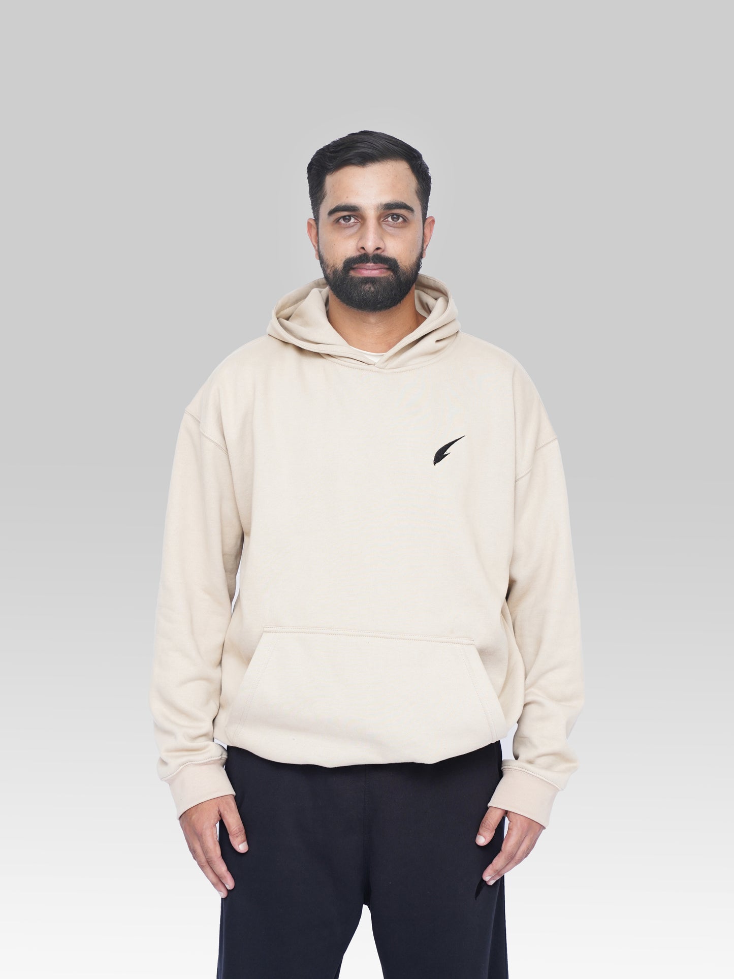 Classic Oversized Hoodie – Beige