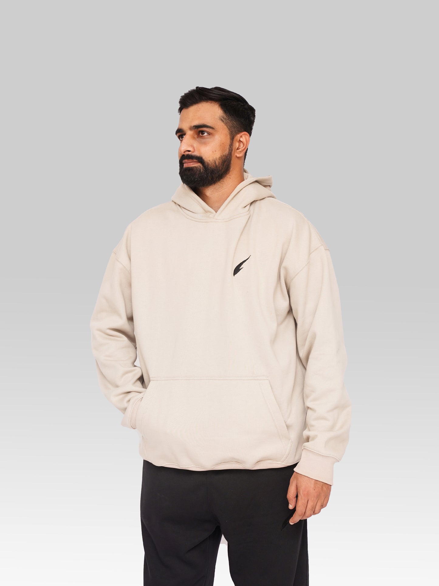 Classic Oversized Hoodie – Beige