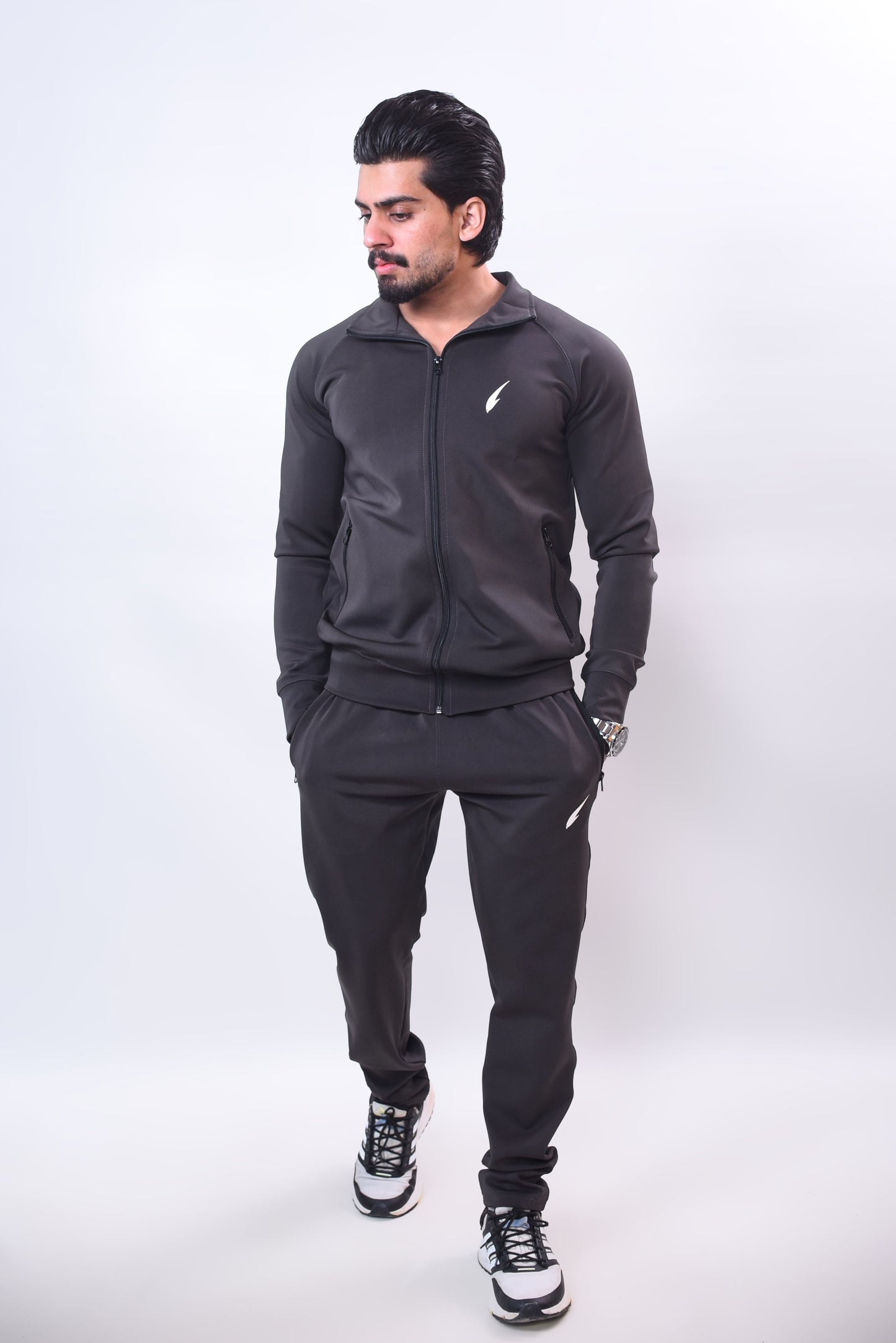 Shozef PrimeFlex Tracksuit Charcoal Grey