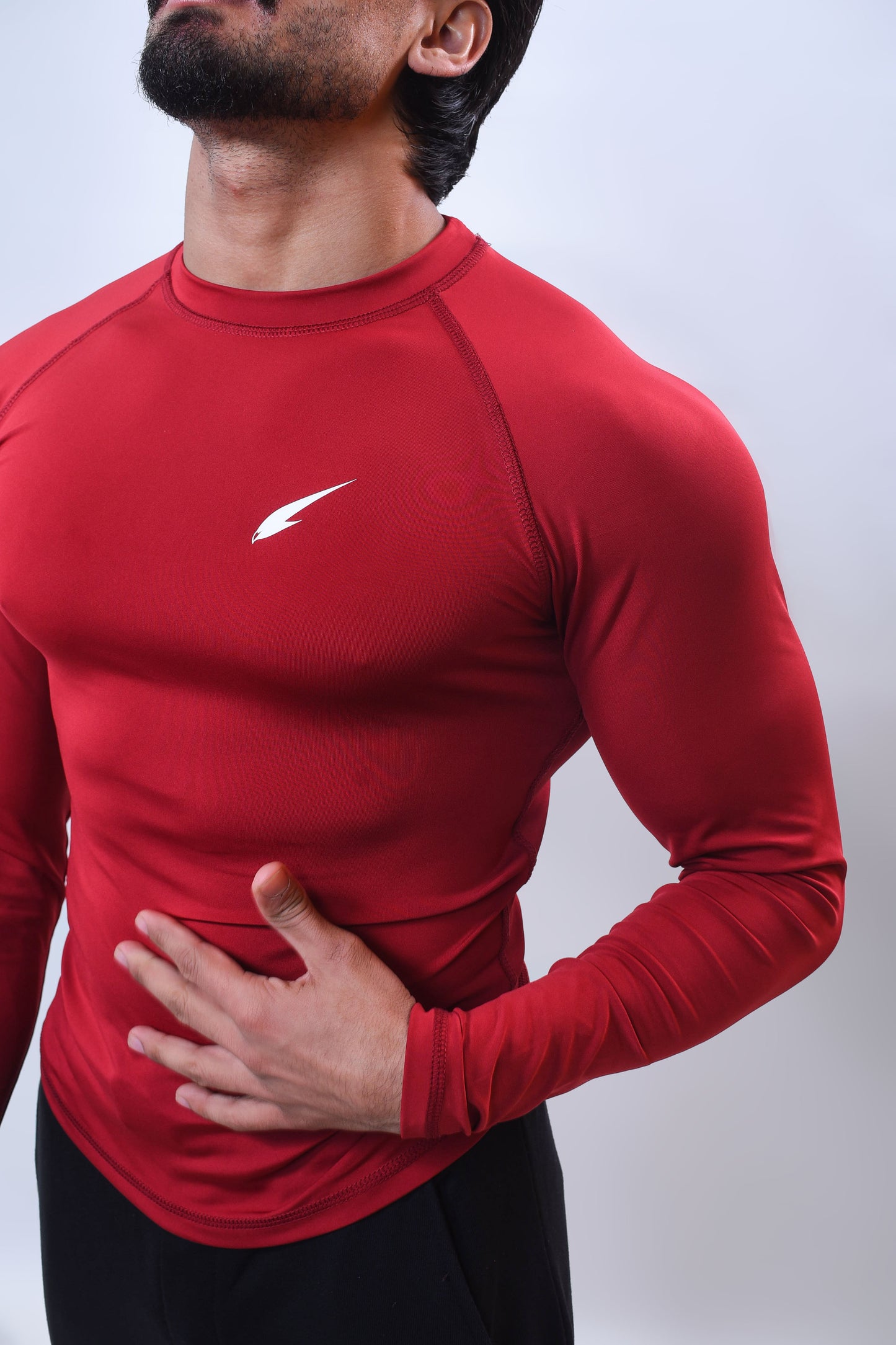 Ignite Performance Compression Long Sleeves Maroon
