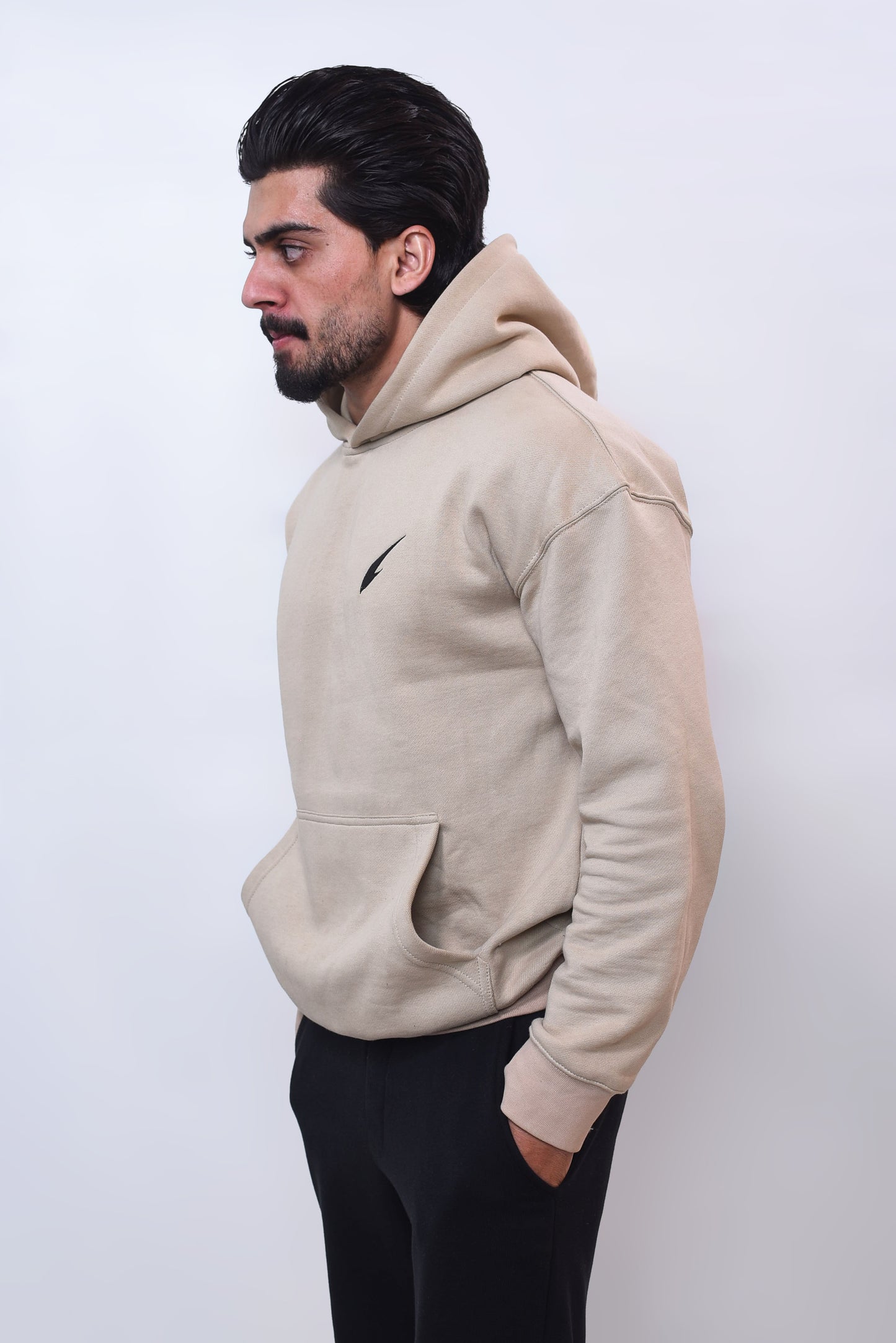 Classic Oversized Hoodie – Beige