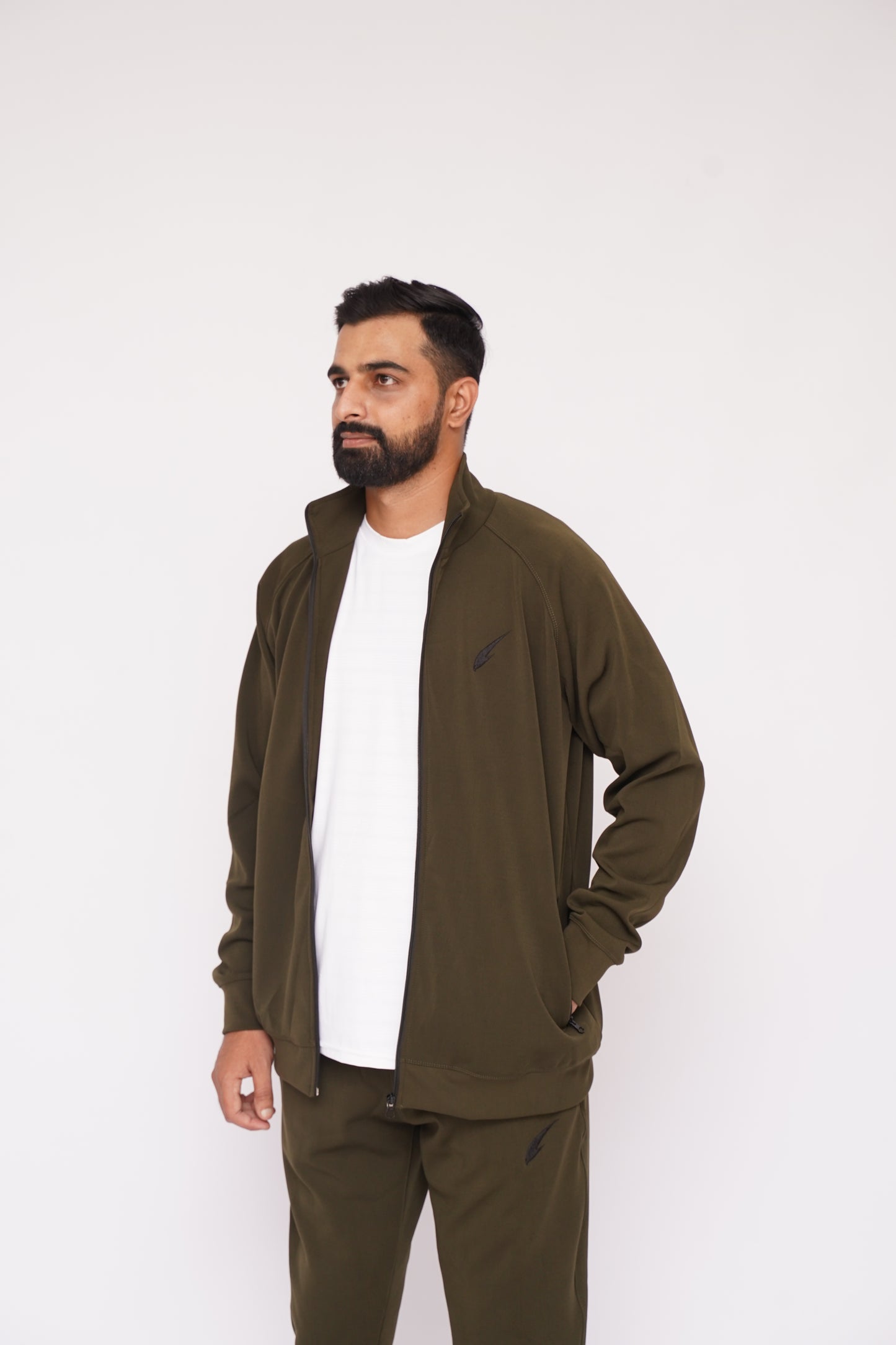 Shozef Performance Zipper Olive