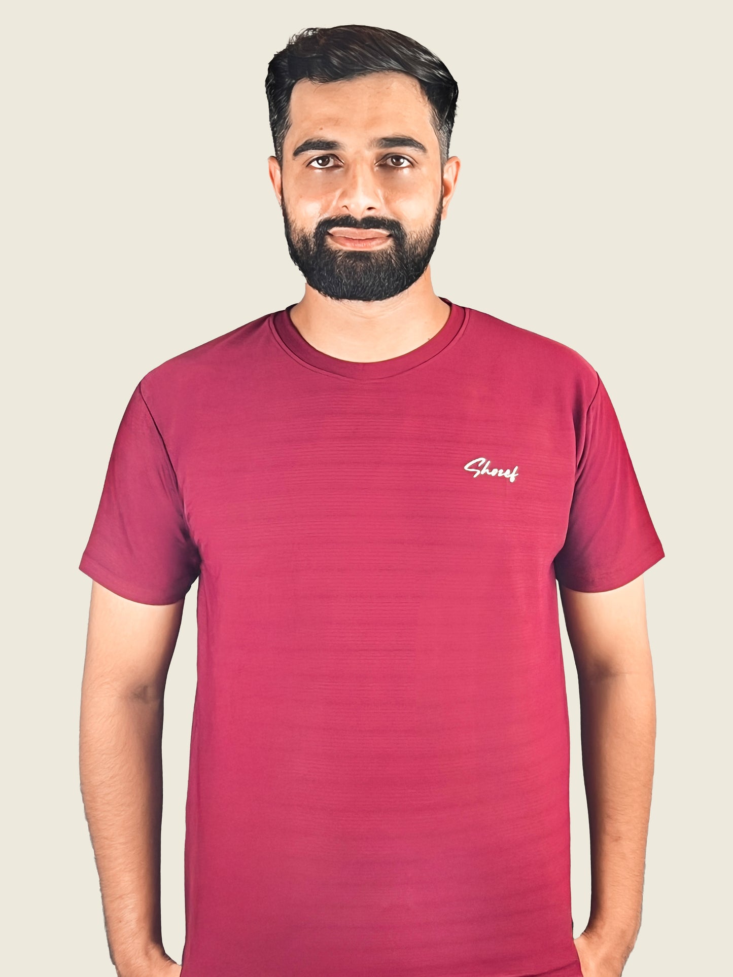 Shozef Elite Dryfit imported Tee -Maroon