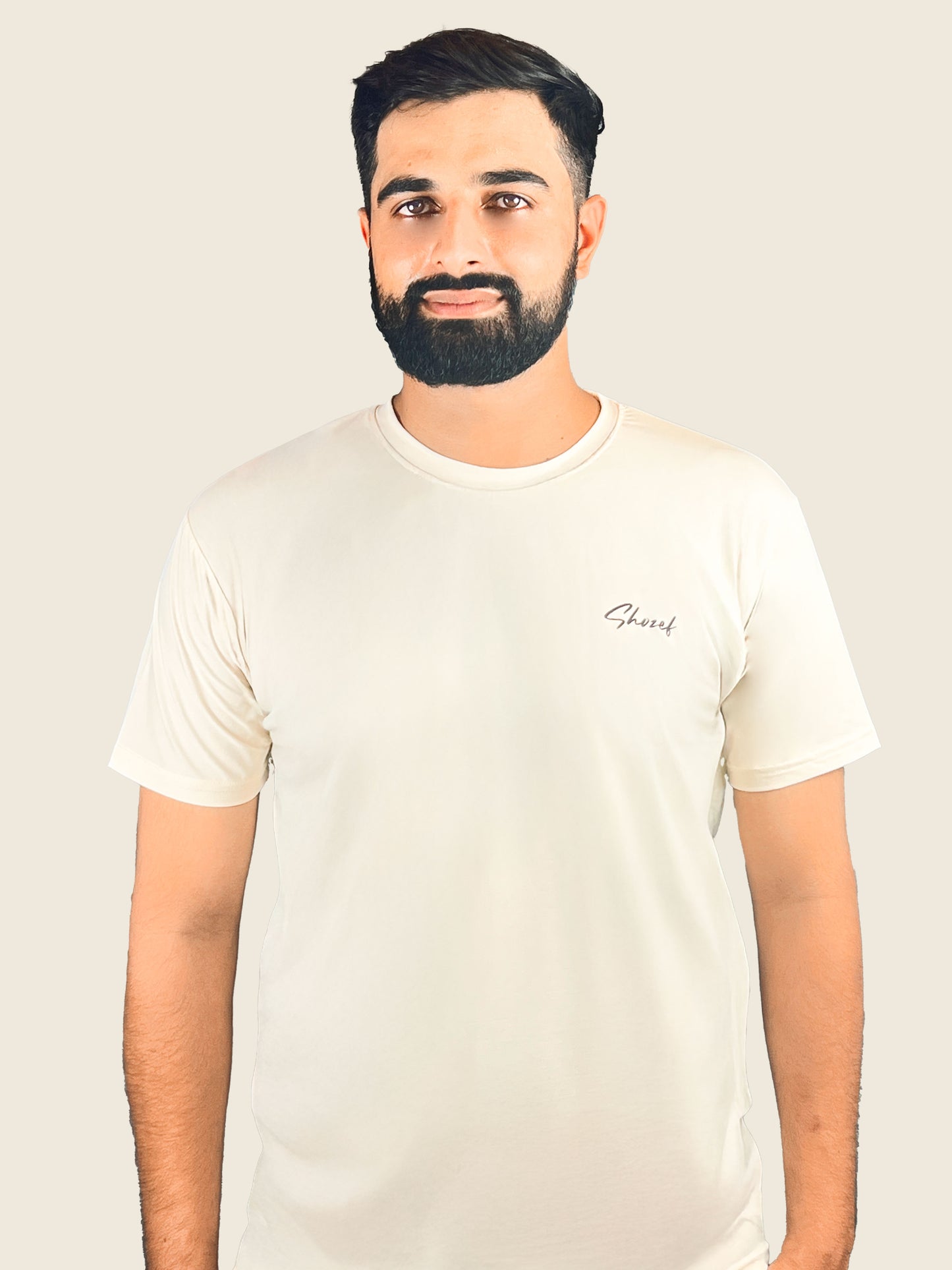 Shozef Elite Dryfit imported Tee -Off White