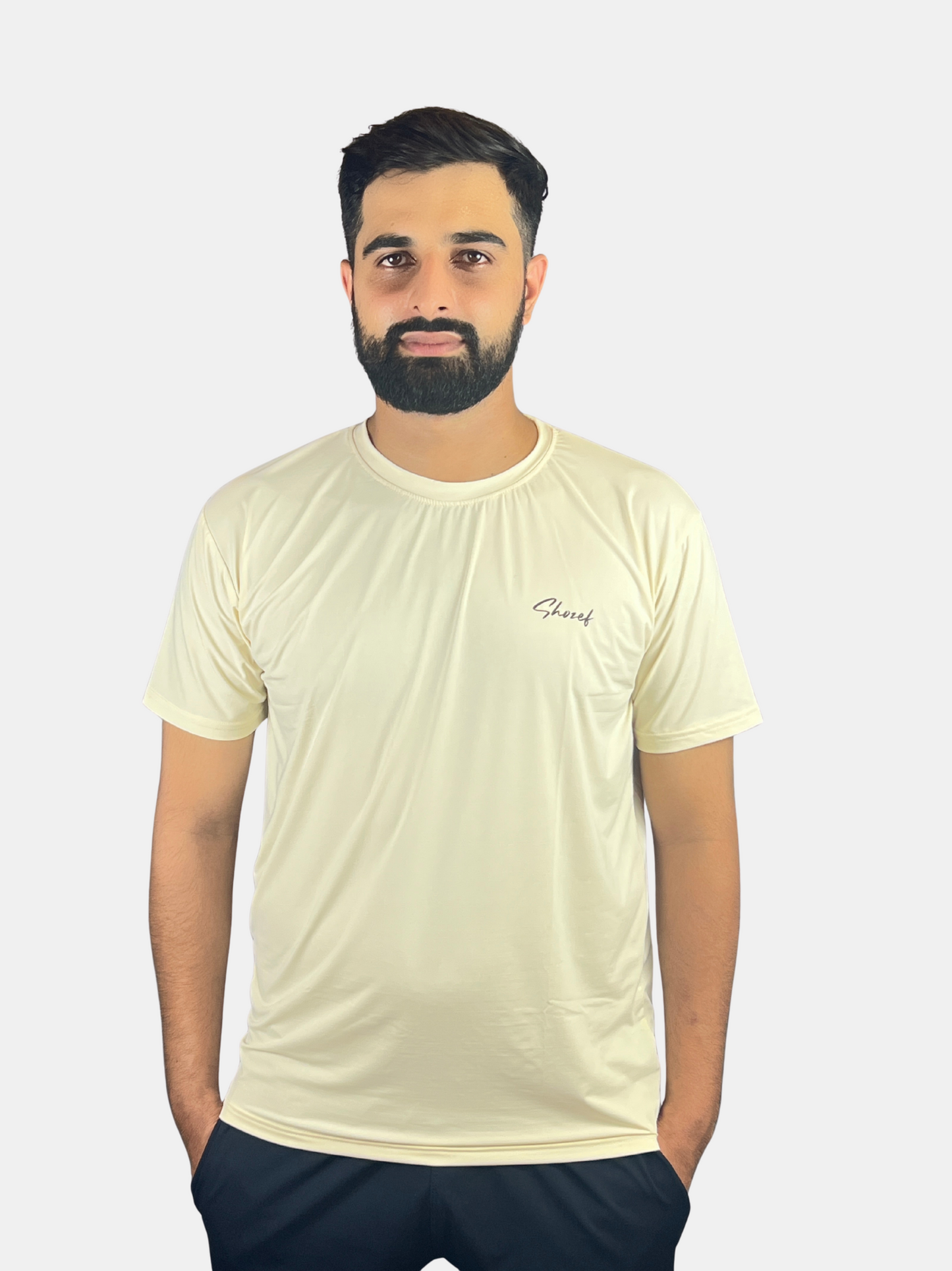 Shozef Elite Dryfit imported Tee -Off White