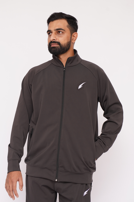 Shozef Performance Zipper Charcoal Grey